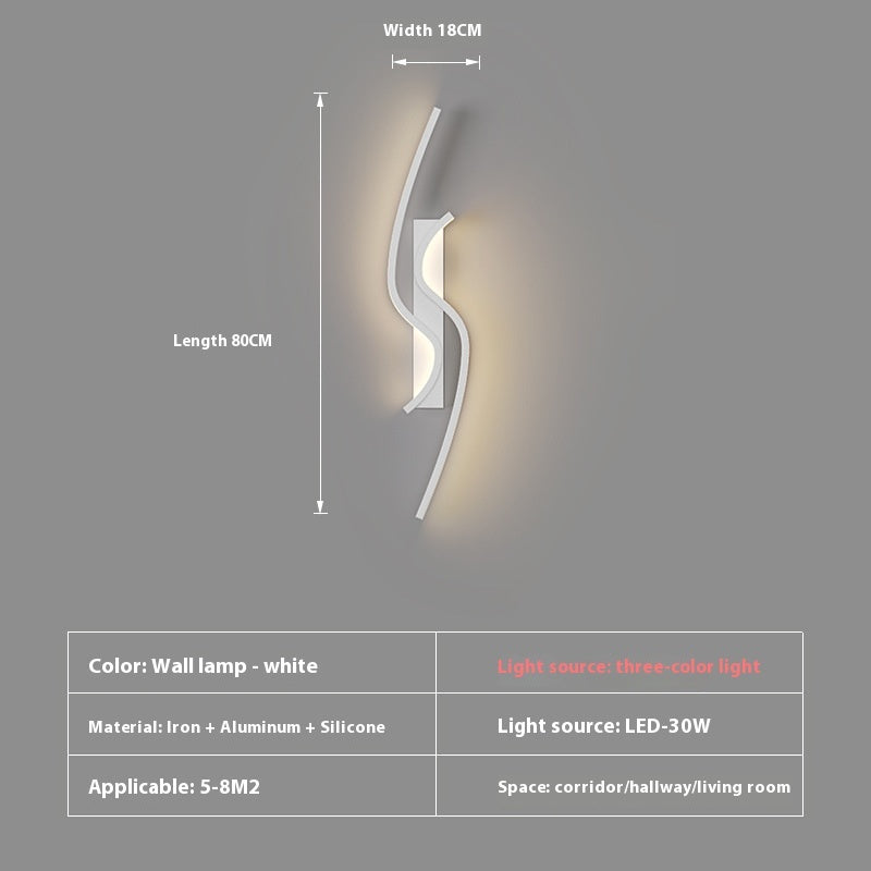 Bedroom Bedside Lamp Living Room Television Background Wall Lights