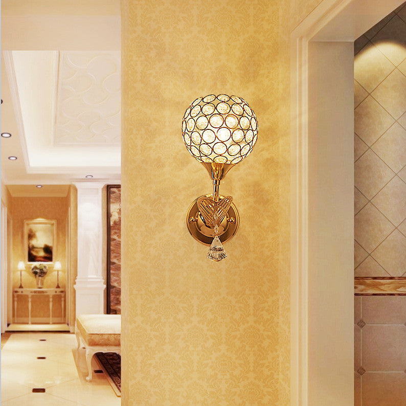 Modern Minimalist Creative Warm Bedroom Wrought Iron Elbow Wall Lamp