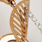 Modern Minimalist Creative Warm Bedroom Wrought Iron Elbow Wall Lamp