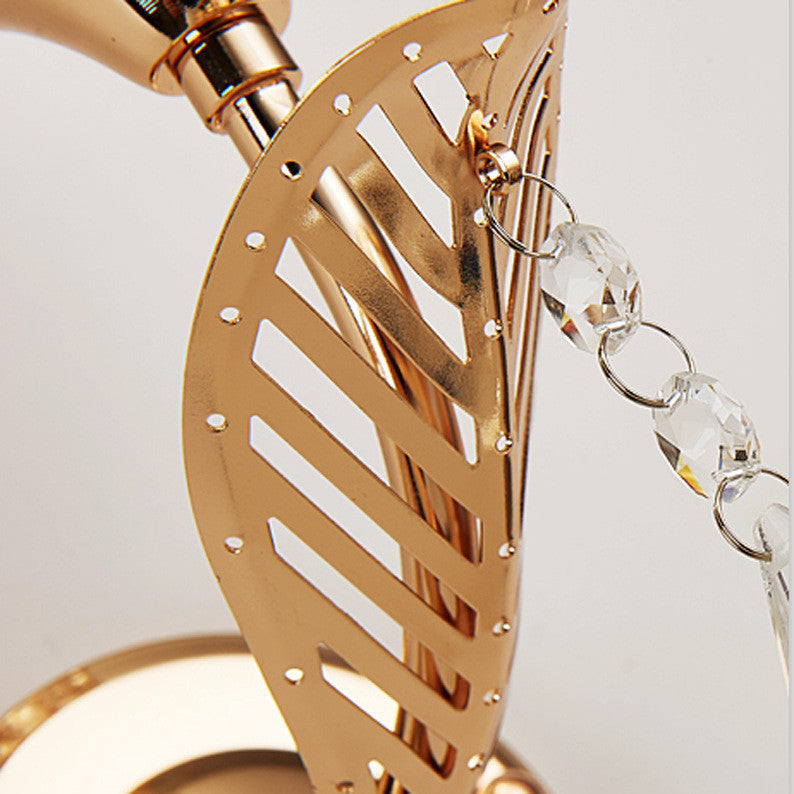 Modern Minimalist Creative Warm Bedroom Wrought Iron Elbow Wall Lamp