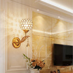 Modern Minimalist Creative Warm Bedroom Wrought Iron Elbow Wall Lamp