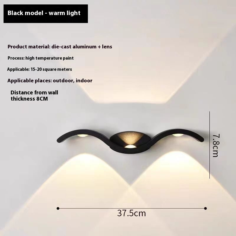 Simple LED Wall Lamp Doorplate Lamp Outdoor Waterproof