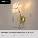 Led Flower Wall Bedroom Bedside Lamp