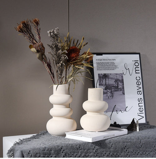 Ceramic Vase Good-looking Simple Flower Container Dining Table Home Decorations And Accessories