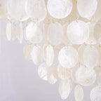 Simple Bedroom Shell Chandelier Eye Protection Room Lighting