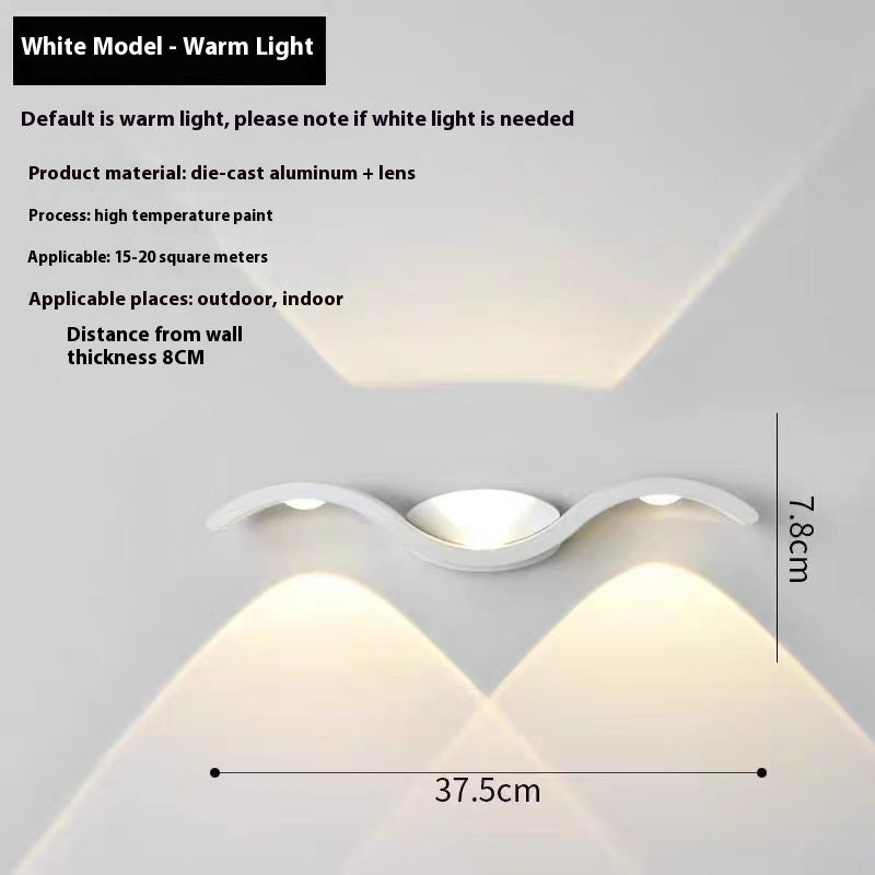 Simple LED Wall Lamp Doorplate Lamp Outdoor Waterproof