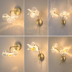 Led Flower Wall Bedroom Bedside Lamp