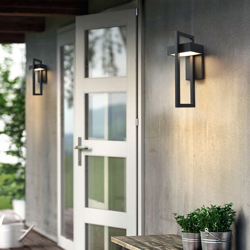 LED Outdoor Modern Rainproof Balcony Simple Villa Outdoor Waterproof Wall Lamp