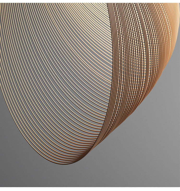 Wooden Restaurant Lamp Designer Postmodern Minimalist