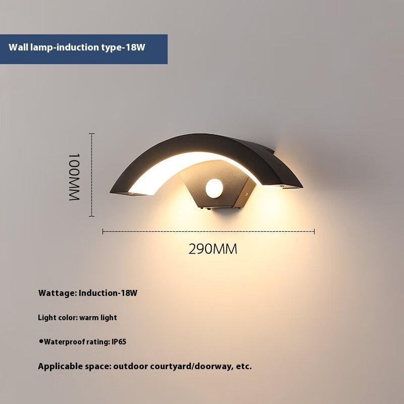 Led Human Body Induction Outdoor Rain Wall Lamp