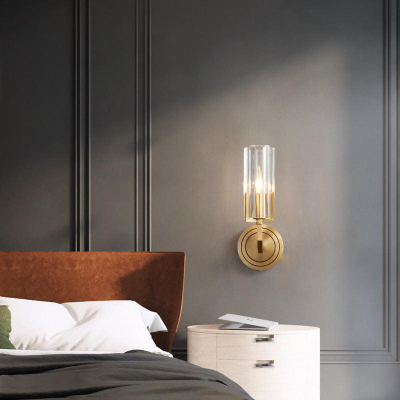 Light Luxury Copper Wall Lamp Bedroom Bedside Lamp Modern Minimalist
