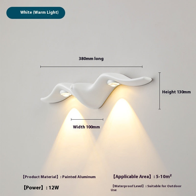 Simple LED Wall Lamp Doorplate Lamp Outdoor Waterproof