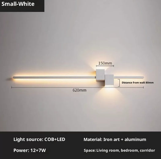 New Minimalist Line Wall Lamp Bedroom Bedside Lamp