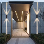 Artistic Wall Lamp Outdoor Waterproof Beam Light Double-headed Outdoor Wall Lamp Gate Wall Washer Spotlight Stairs