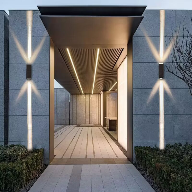 Artistic Wall Lamp Outdoor Waterproof Beam Light Double-headed Outdoor Wall Lamp Gate Wall Washer Spotlight Stairs