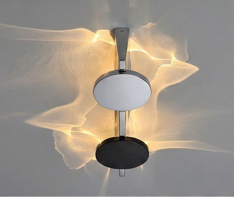 Eclipse Wing Shadow Lamp - Luxury Stainless Steel Wall Fixture