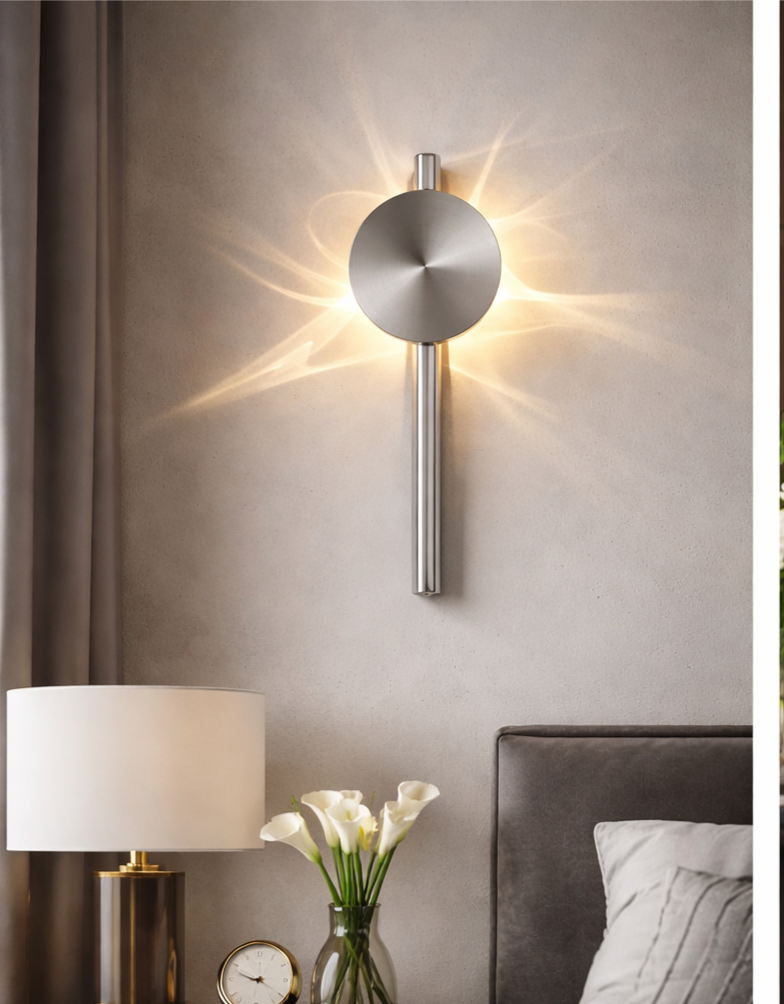 Eclipse Wing Shadow Lamp - Luxury Stainless Steel Wall Fixture